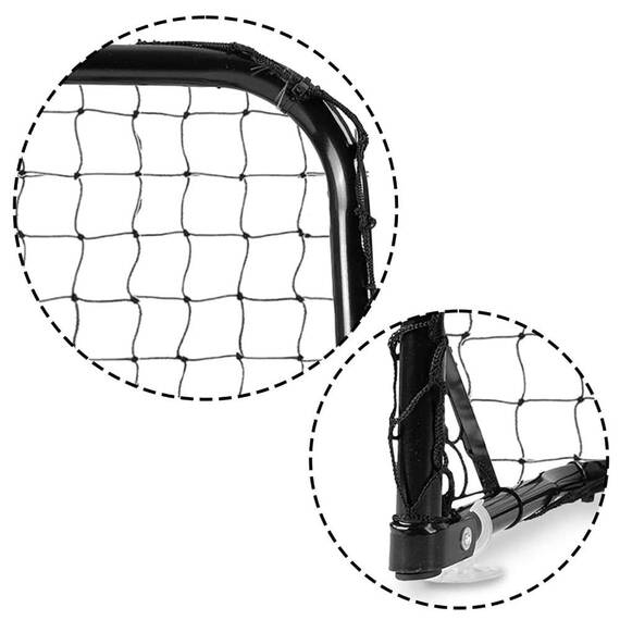 ​Set 2 porti de fotbal pentru copii , constructie puternica, 6 ancora de montare, 3 ventuze pentru suprafete plane, o minge, o pompa, 60 x 45 x 25 cm - 3- Roveli