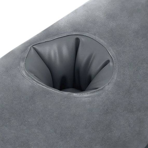​Fotoliu gonflabil pliabil Intex, confectionat din PVC si velur, suport pentru pahare, o persoana, 224 x 117 x 66 cm, gri - 4- Roveli