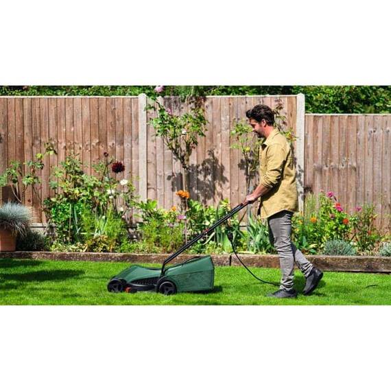 ​Masina de tuns iarba Bosch, motor electric, 1200 W, latime de taiere de 32 cm, tehnologia GrassCombs, capacitate sac colector 31 l - 4- Roveli