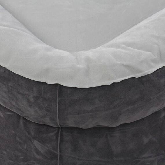 ​Saltea gonflabila Intex, confectionata din vinil si poliester, tehnologia Fiber-Tech, pompa electrica, 220 V CA, 203 x 152 x 46 cm, gri - 4- Roveli