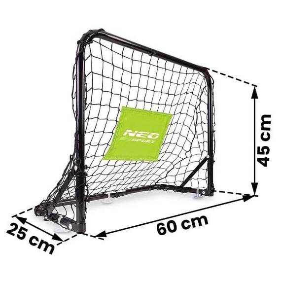 ​Set 2 porti de fotbal pentru copii , constructie puternica, 6 ancora de montare, 3 ventuze pentru suprafete plane, o minge, o pompa, 60 x 45 x 25 cm - 5- Roveli