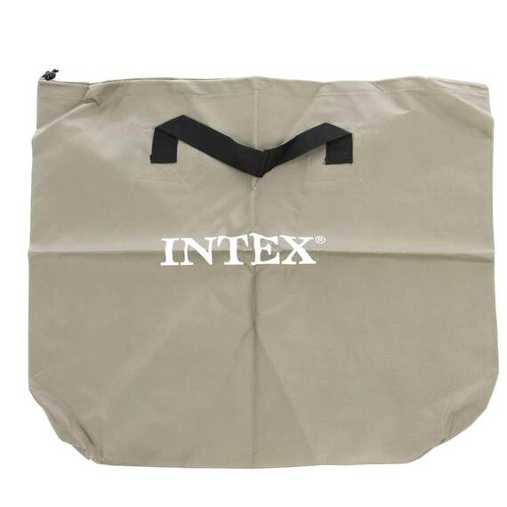 ​Saltea gonflabila Intex, confectionata din vinil si poliester, tehnologia Fiber-Tech, pompa electrica, 220 V CA, 203 x 152 x 46 cm, gri - 6- Roveli