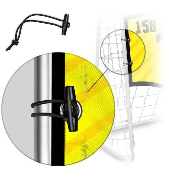 Covoras tinta pentru poarta de fotbal cu puncte, cu imprimare de inalta calitate, cu elemente de prindere incluse, 180 x 120 cm, portocaliu - 5- Roveli