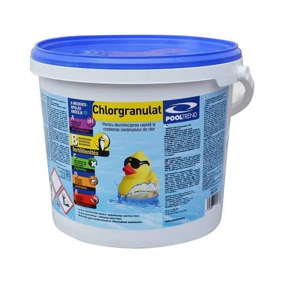 ​Clor granule, pentru piscina, pentru tratarea apei biocid, dezinfectant, 5 kg - - Roveli