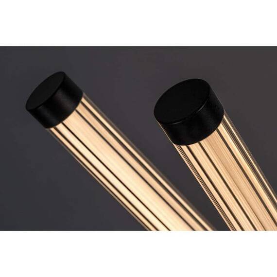 ​Lampadar LED, realizat din metal, abajur din acril, comutator on/off, 28 W, 3050 lm, lumina calda, 1150 x220 x220 mm, IP20, negru mat si alb - 2- Roveli