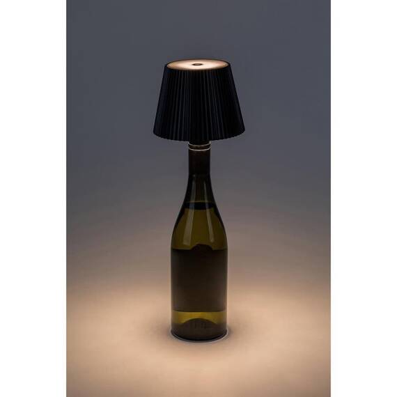 ​Veioza LED pentru exterior, realizata din plastic, design modern si sofisticat, acumulator de 3.7 V si 2000 mAh, cablu USB-C, 2 W, IP44, lumina calda, negru - 2- Roveli