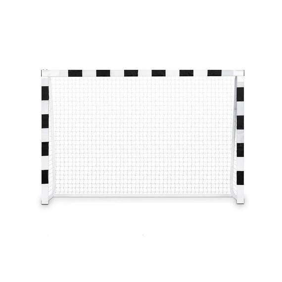 ​Poarta de fotbal pentru copii, cadru stabil, din otel de inalta calitate, plasa de polietilena, asamblare usoara, usor de mutat, alb si negru, 300 x 200 x 90 cm - 2- Roveli