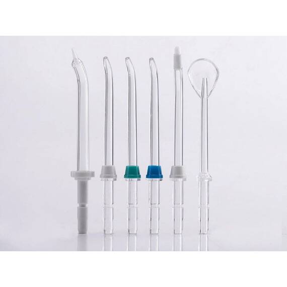 ​Irigator dentar stationar, 10 niveluri de jet, 1400 de impulsuri pe minut, presiune mai mare - 110 PSI ,cronometru, 6 duze, functionare silentioasa - 3- Roveli