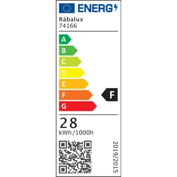​Lampadar LED, realizat din metal, abajur din acril, comutator on/off, 28 W, 3050 lm, lumina calda, 1150 x220 x220 mm, IP20, negru mat si alb - 4- Roveli