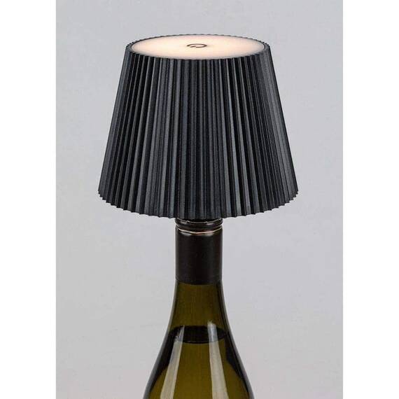 ​Veioza LED pentru exterior, realizata din plastic, design modern si sofisticat, acumulator de 3.7 V si 2000 mAh, cablu USB-C, 2 W, IP44, lumina calda, negru - 4- Roveli