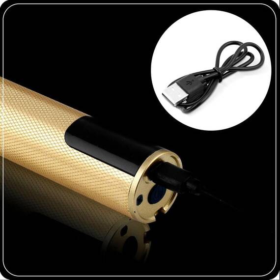 ​Aparat de tuns, lama de otel, afisaj LCD, de la 1 la 9 mm, timp de functionare 2,5 ore, 3 viteze de rotatie 8500 / 7500 / 6000 RPM, incarcare USB-C, auriu si negru - 6- Roveli
