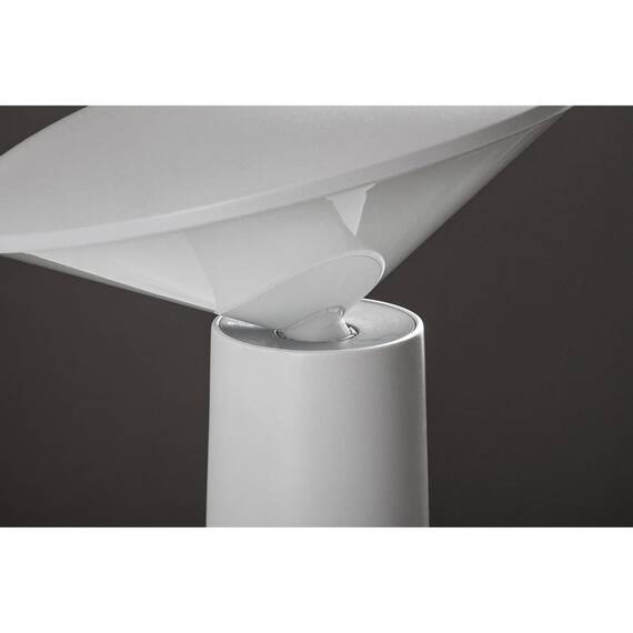 ​Veioza LED pentru exterior, realizata din plastic, abajur in forma de diamant, lumina calda, neutra, rece, bateria integrata de 3.7 V 2000 mAh, cablu USB-C, 3 W, alb - 6- Roveli