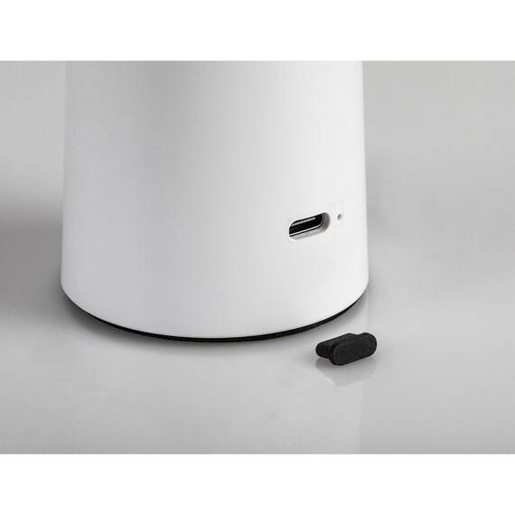 ​Veioza LED pentru exterior, realizata din plastic, abajur in forma de diamant, lumina calda, neutra, rece, bateria integrata de 3.7 V 2000 mAh, cablu USB-C, 3 W, alb - 8- Roveli