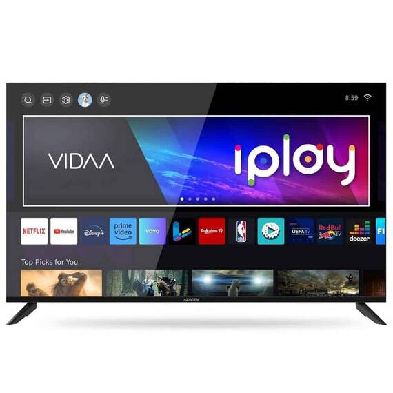 Televizor LED Smart Allview 50iPlay6200-U, rezoluti 4K UHD, 3840 x 2160 pixeli, diagonala 126 cm, sistem operare VIDAA, Dolby Audio, AVC, mod downmix, HDR10, clasa E, sistem operare VIDAA, negru - - Roveli