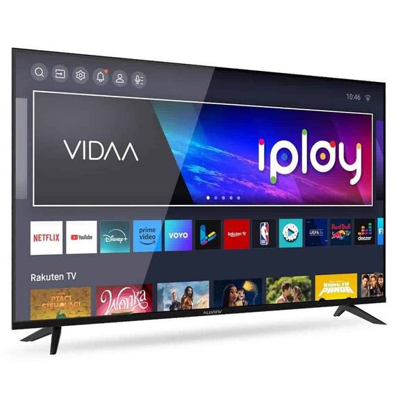 Televizor QLED Smart Allview QL55iPlay6200-U, rezolutie 4K UHD, 3840 x 2160 pixeli, diagonala 140 cm, Dolby Audio, Egalizator grafic, DNR, HDR, sistem operare VIDAA, clasa E, negru - 3- Roveli