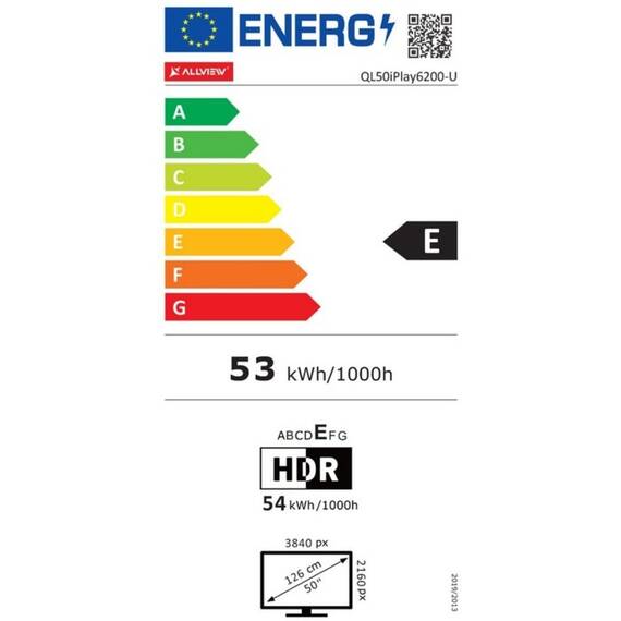 Televizor QLED Smart Allview QL50iPlay6200-U, rezolutie 4K UHD (3840 x 2160 pixeli), diagonala 126 cm (50"), Dolby Audio, Egalizator grafic, DNR, HDR, sistem operare VIDAA OS, clasa E, negru - 7- Roveli