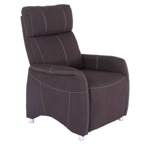 Fotoliu reglabil, material textil ciocolatiu, FOREST - 6- Roveli