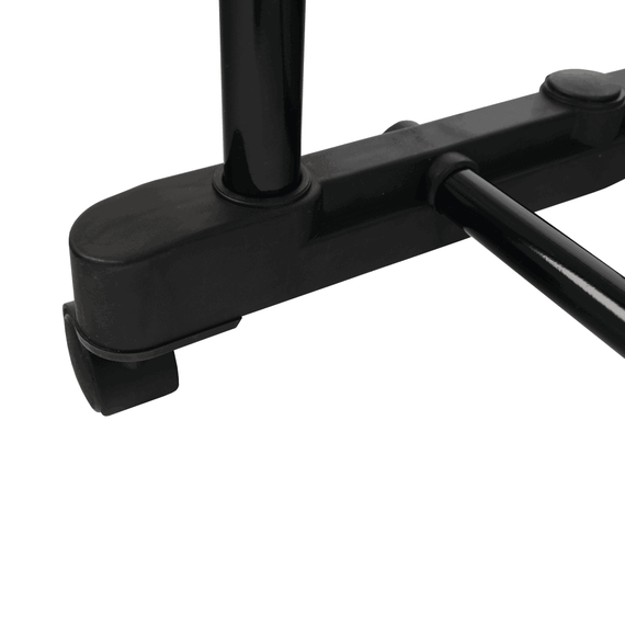 Cuier mobil, inox/plastic negru, OLIVER - 7- Roveli