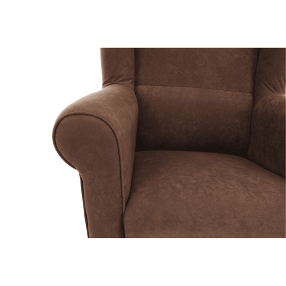 Fotoliu, textil maro, CHARLOT - 10- Roveli