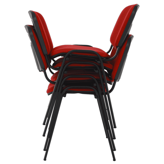 Scaun de birou, roşu, ISO NEW - 6- Roveli