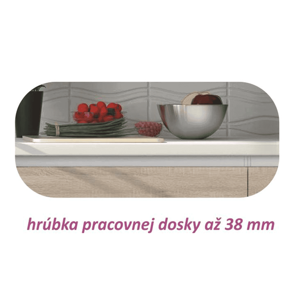 Dulap inferior cu uşă, stejar sonoma, dreapta, LINE - 5- Roveli