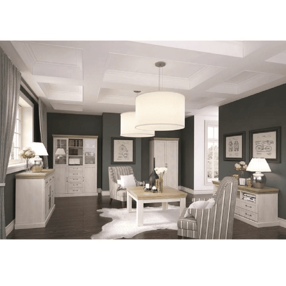Măsuţă de cafea, pin nordic/stejar sălbatic, ROYAL LN - 2- Roveli