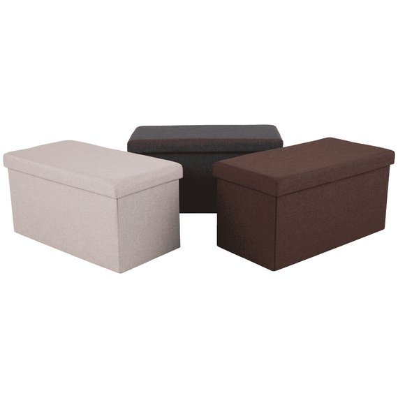 Taburet pliabil, material maro, ORELIA - 4- Roveli