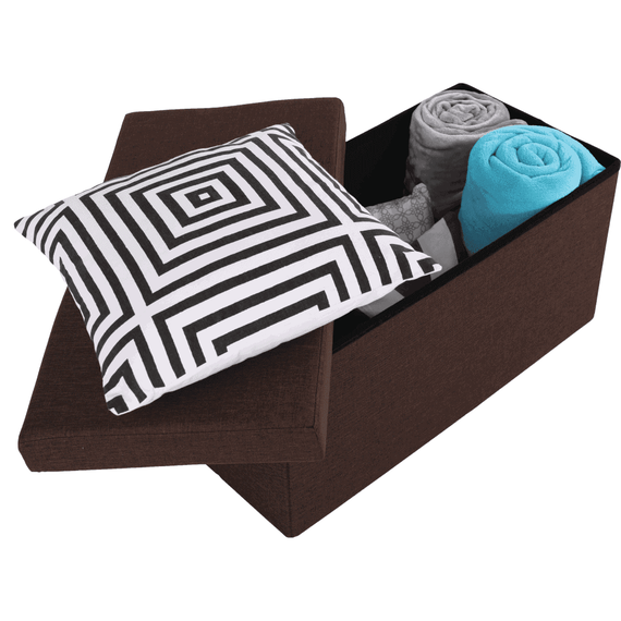 Taburet pliabil, material maro, ORELIA - 7- Roveli