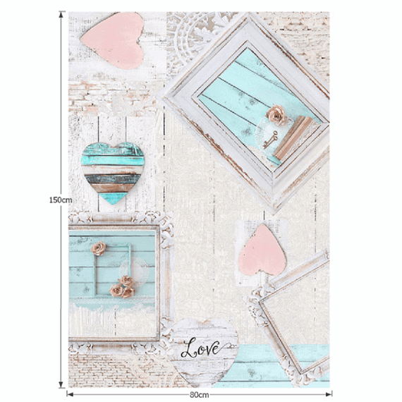 Covor, bej/vintage model, 80x150, SONIL - 2- Roveli