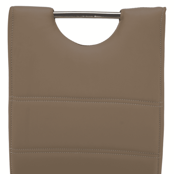 Scaun de bucătărie, cappuccino/cusătura deschisă, ABIRA NEW - 3- Roveli