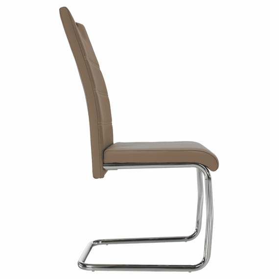 Scaun de bucătărie, cappuccino/cusătura deschisă, ABIRA NEW - 10- Roveli