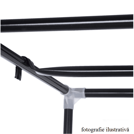 Organizator de garderobă, material textil/metal, maro, METIN VNW15 - 2- Roveli