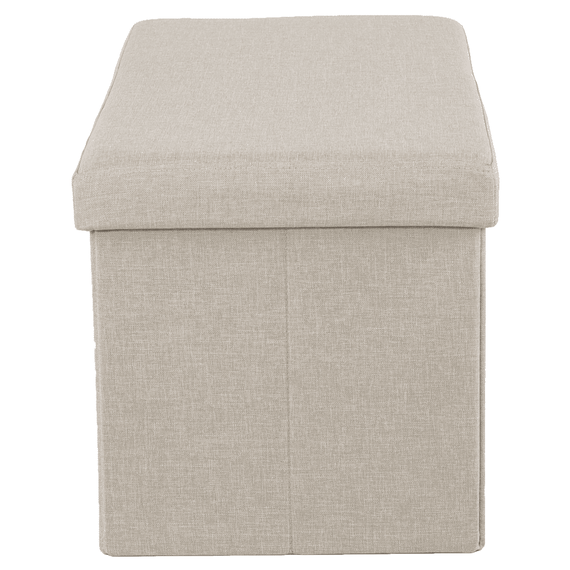 Taburet pliabil, material bej, ORELIA - 10- Roveli