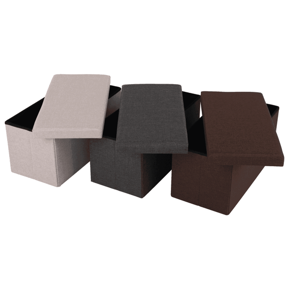 Taburet pliabil, material maro, ORELIA - 3- Roveli