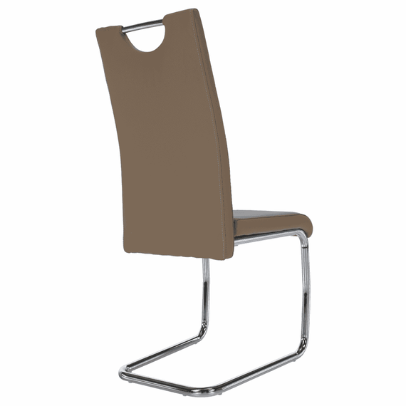 Scaun de bucătărie, cappuccino/cusătura deschisă, ABIRA NEW - 11- Roveli