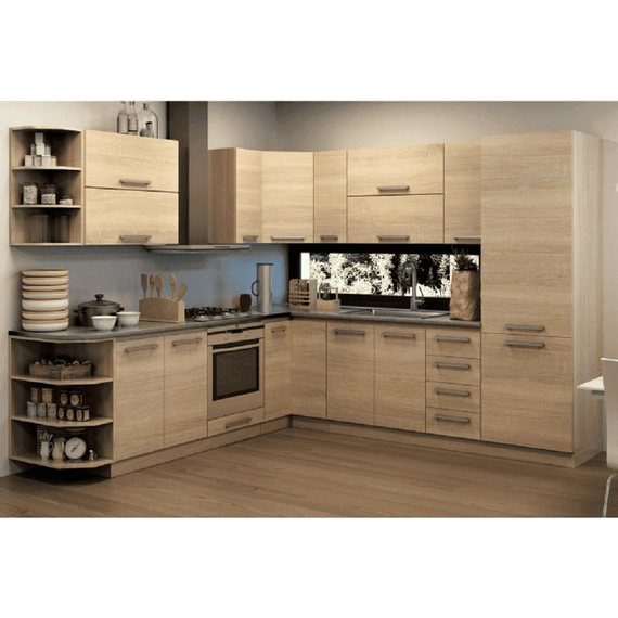 Cabinet superior, alb/stejar sonoma, NOVA PLUS NOPL-005-OH - 3- Roveli