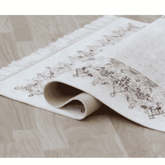 Covor 160x230 cm, crem/maro, LINON - 5- Roveli