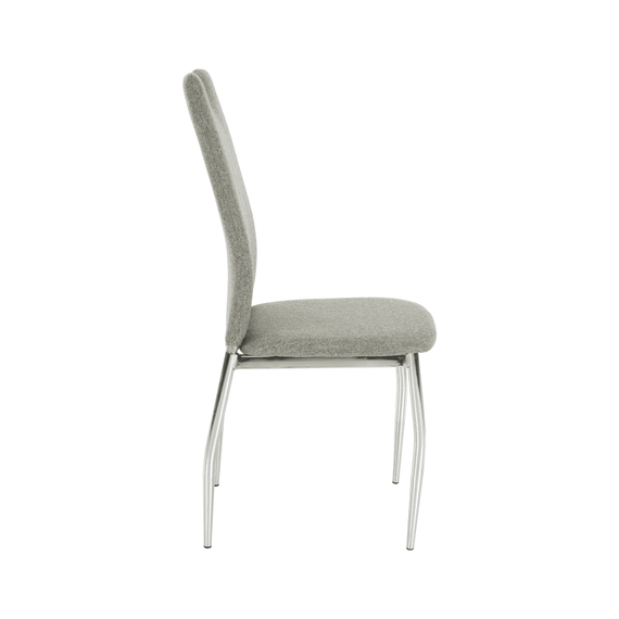 Scaun bucătărie, material textil bej/crom, OLIVA NEW - 8- Roveli