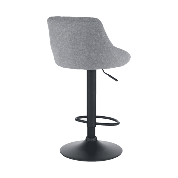 Scaun bar, material textil gri/negru, TERKAN - 7- Roveli