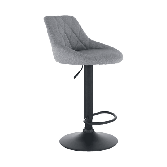 Scaun bar, material textil gri/negru, TERKAN - 3- Roveli