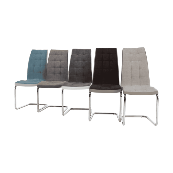 Scaun dining, bej/crom, SALOMA NEW - 4- Roveli