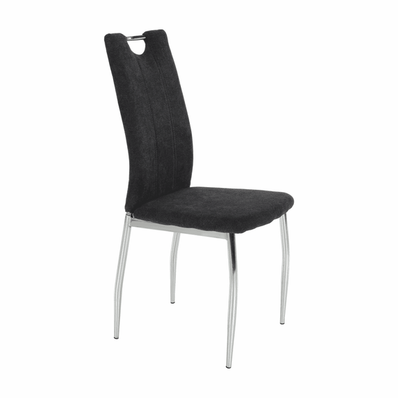 Scaun dining, textil gri maro/crom, OLIVA NEW - 3- Roveli