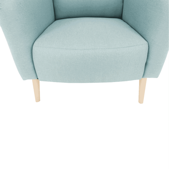 Scaun de design, ţesătură mentol/model, BELEK - 10- Roveli