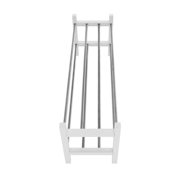 Dulap încălţăminte, alb/argintiu, BRESO - 6- Roveli