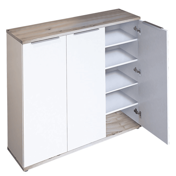 Dulap încălţâminte, alb / stejar artizan, MODINI TYP 2 - - Roveli