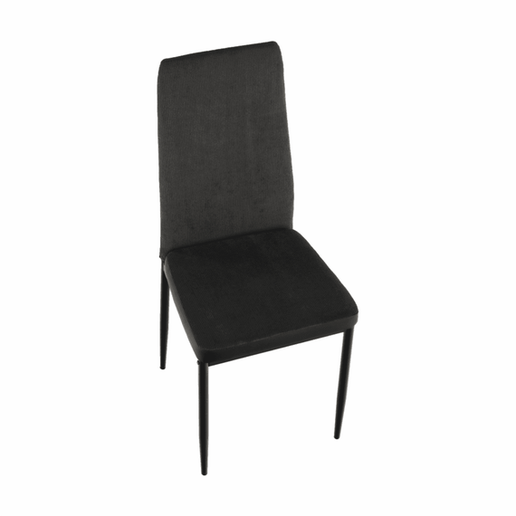 Scaun bucătărie, gri închis/negru, ENRA - 12- Roveli