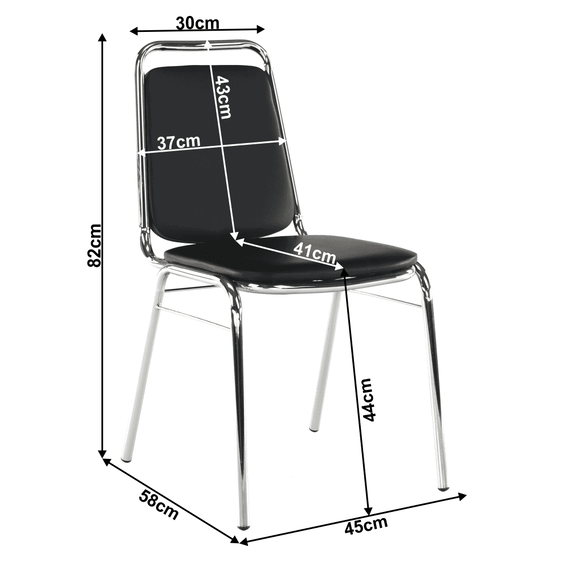 Scaun conferinţă, piele ecologică neagră, ZEKI - 2- Roveli