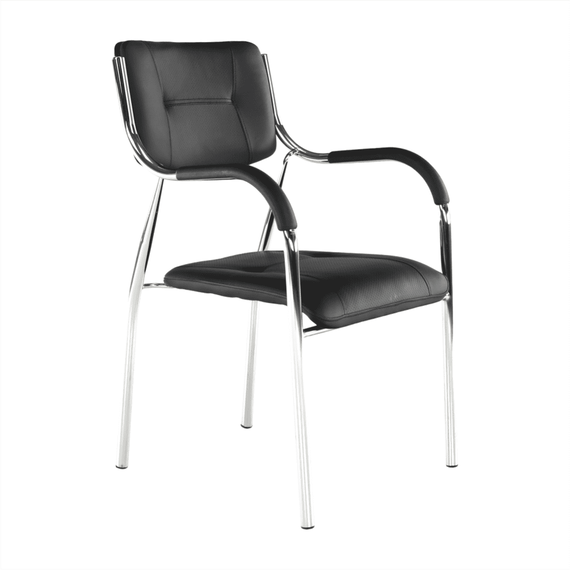 Scaun stivuibil, negru, ILHAM - 4- Roveli