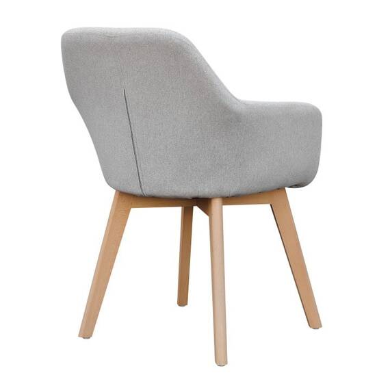 Fotoliu de design, gri deschis/fag, CLORIN NEW - 5- Roveli