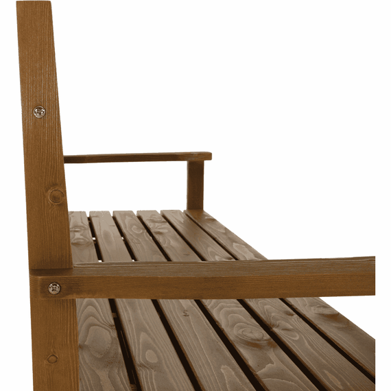 Bancă de grădină, maro, 150cm, AMULA - 3- Roveli